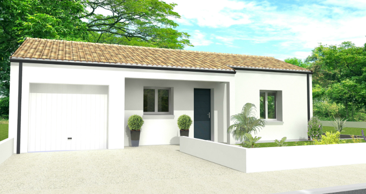 maison plain pied avec 2 garages