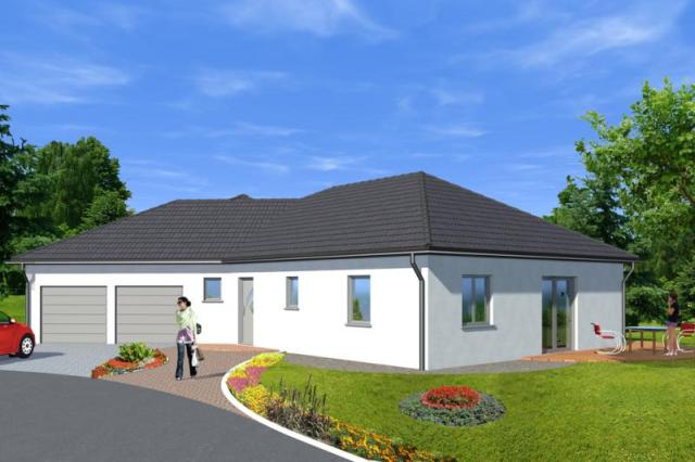 maison plain pied avec 2 garages