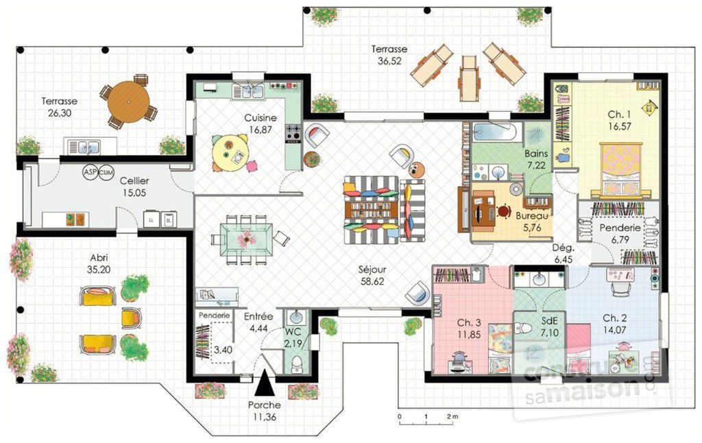 maison plain pied landes