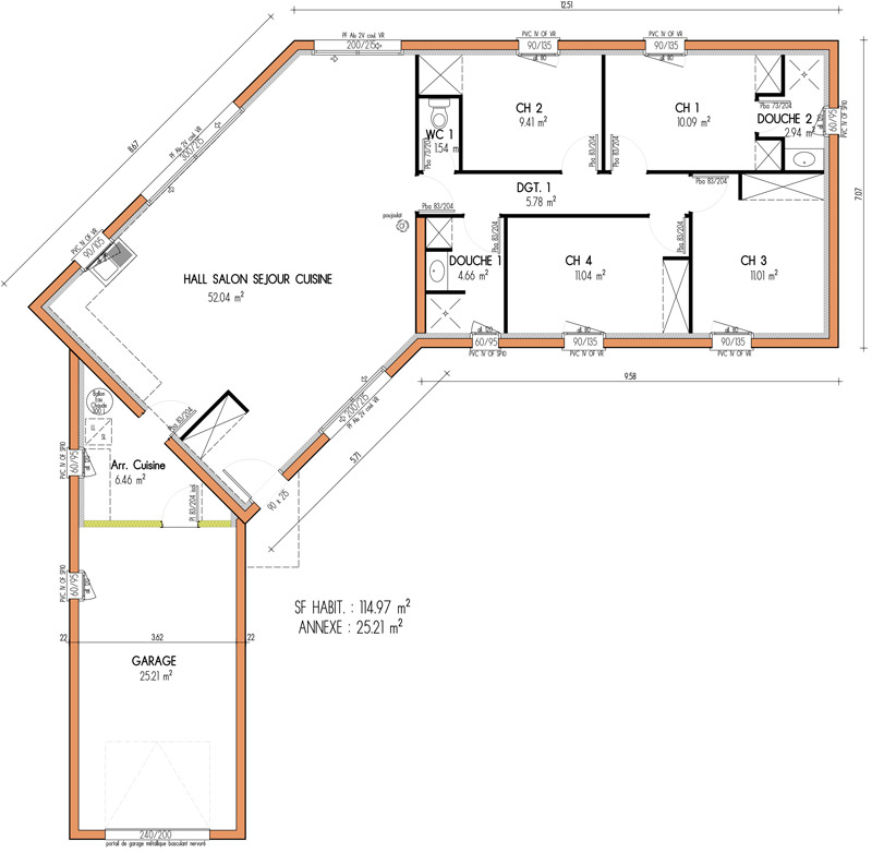 maison plain pied loire atlantique